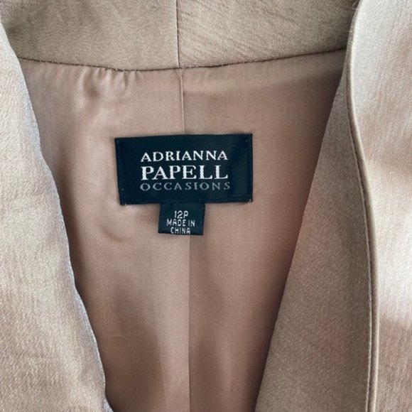 Adrianna Papell NWT Dress SALE! Full Length w/ Jacket  Formal Events, size 12 - Picture 5 of 15
